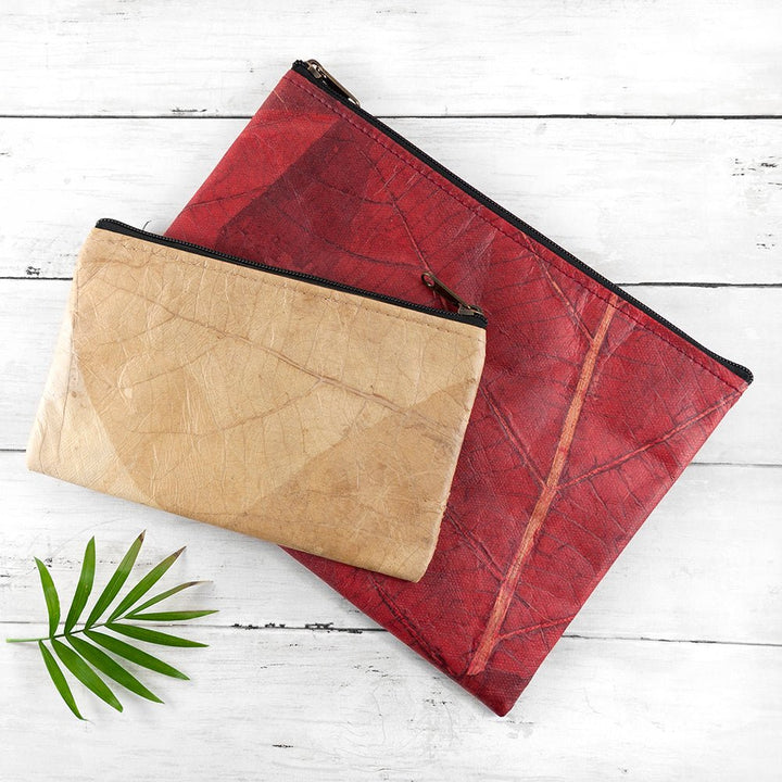 Buy Leaf Leather Clutch Bag - Small available now at www.giftsfinder.co.uk