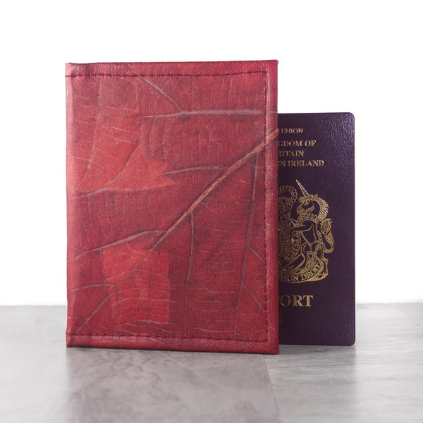 Buy Leaf Leather Passport Cover available now at www.giftsfinder.co.uk