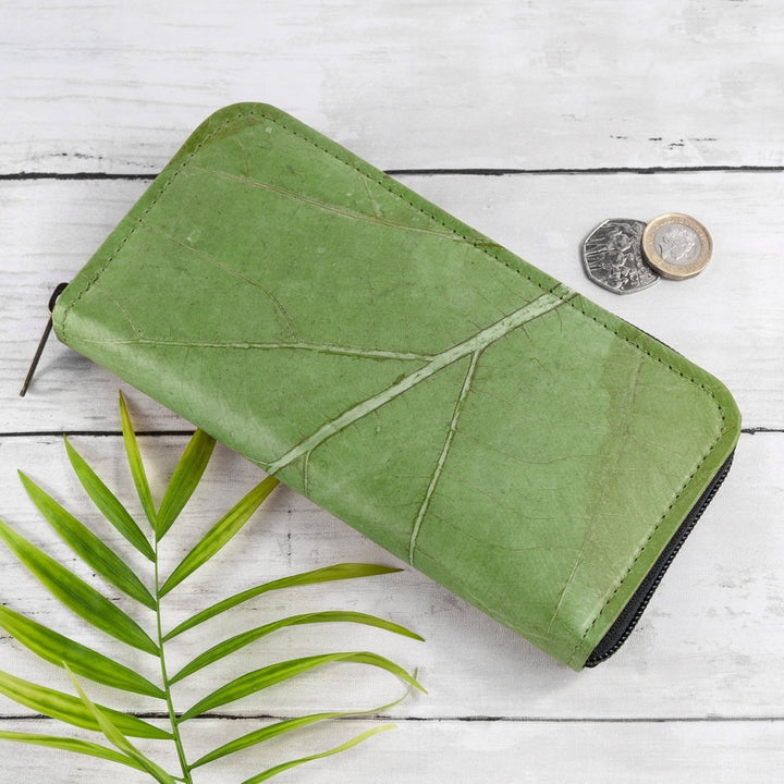 Buy Leaf Leather Women's Zip Wallet available now at www.giftsfinder.co.uk