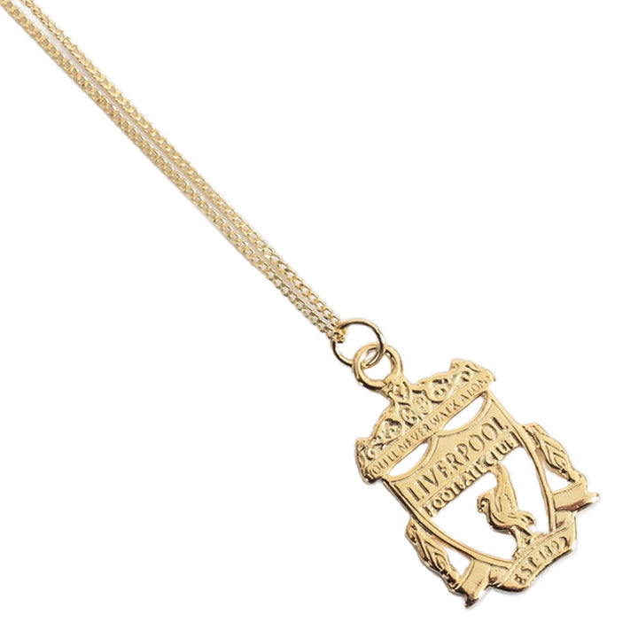 Liverpool Fc 18Ct Gold Plated On Silver Crest Pendant & Chain available to buy at www.giftsfinder.co.uk