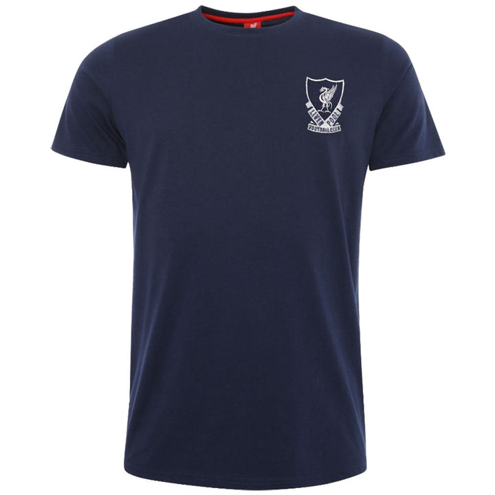 Liverpool Fc 88-89 Crest T Shirt Mens Navy S available to buy at www.giftsfinder.co.uk