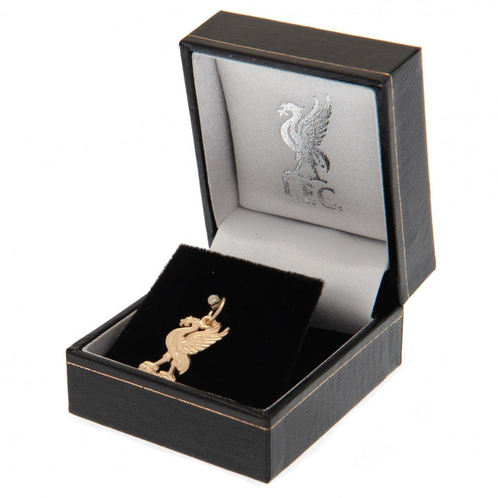 Liverpool Fc 9Ct Gold Pendant Liverbird Small available to buy at www.giftsfinder.co.uk