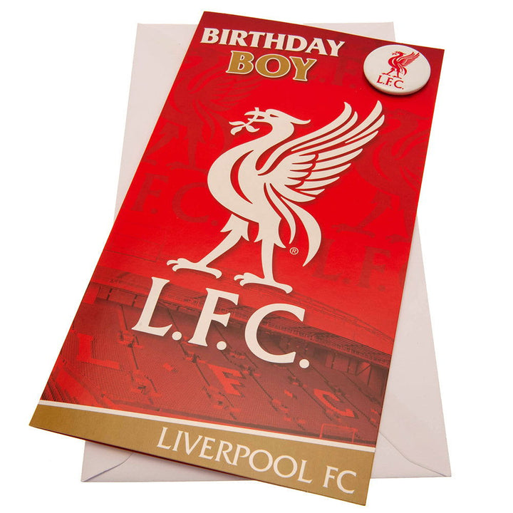 Liverpool Fc Birthday Card Boy available to buy at www.giftsfinder.co.uk