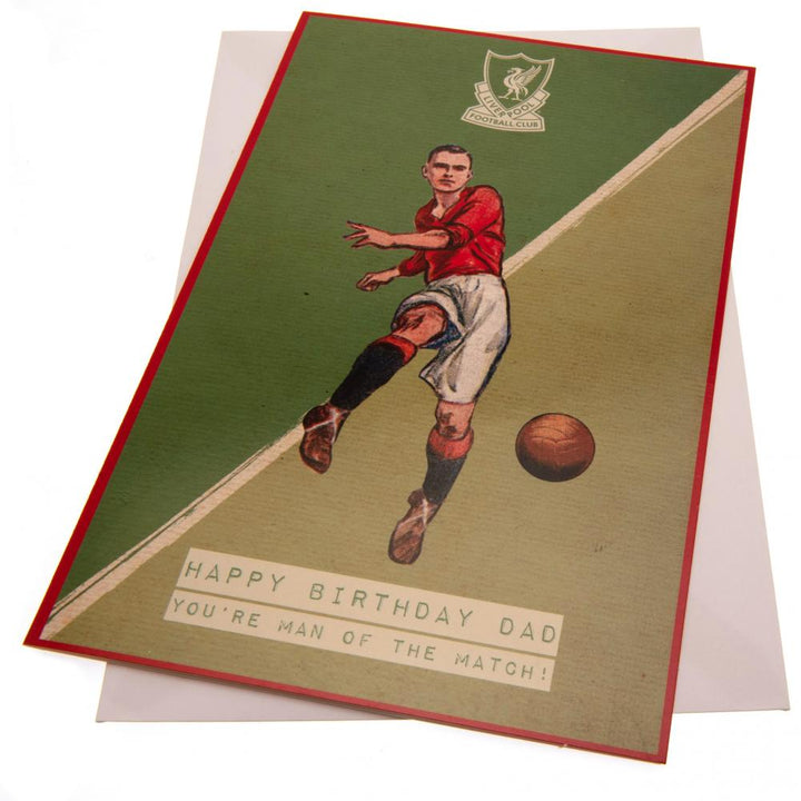 Liverpool Fc Birthday Card Dad Retro available to buy at www.giftsfinder.co.uk