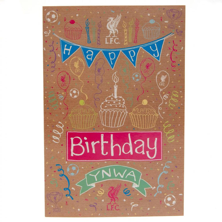 Liverpool Fc Birthday Card Girl available to buy at www.giftsfinder.co.uk