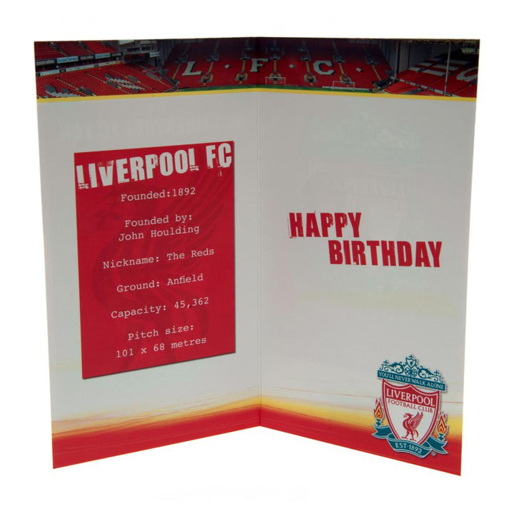 Liverpool Fc Birthday Card No 1 Fan available to buy at www.giftsfinder.co.uk