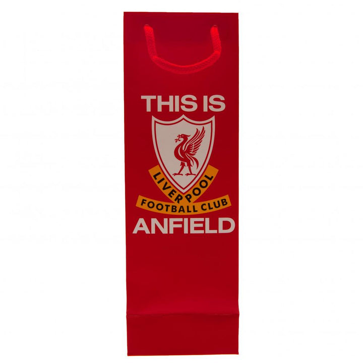 Liverpool Fc Bottle Gift Bag available to buy at www.giftsfinder.co.uk