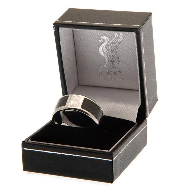 Liverpool Fc Carbon Fibre Ring Medium available to buy at www.giftsfinder.co.uk