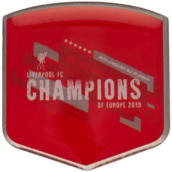 Liverpool Fc Champions Of Europe Badge available to buy at www.giftsfinder.co.uk