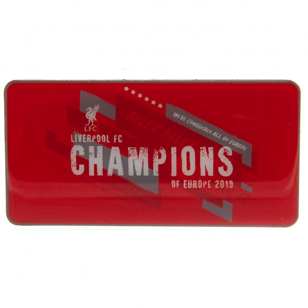 Liverpool Fc Champions Of Europe Fridge Magnet available to buy at www.giftsfinder.co.uk