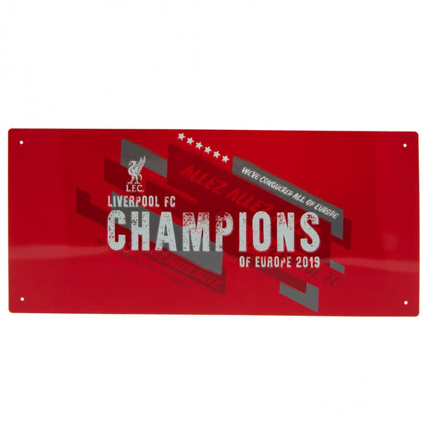 Liverpool Fc Champions Of Europe Street Sign available to buy at www.giftsfinder.co.uk