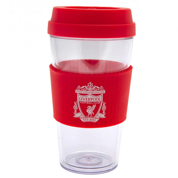 Liverpool Fc Clear Grip Travel Mug Cr available to buy at www.giftsfinder.co.uk