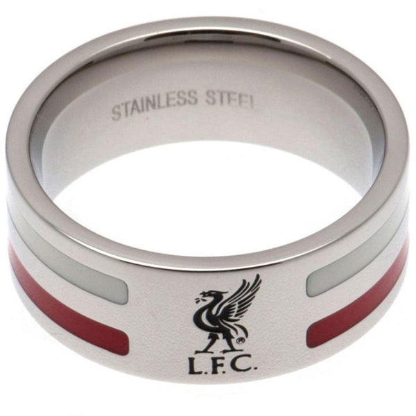 Liverpool Fc Colour Stripe Ring Large available to buy at www.giftsfinder.co.uk