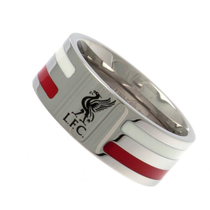 Liverpool Fc Colour Stripe Ring Large available to buy at www.giftsfinder.co.uk