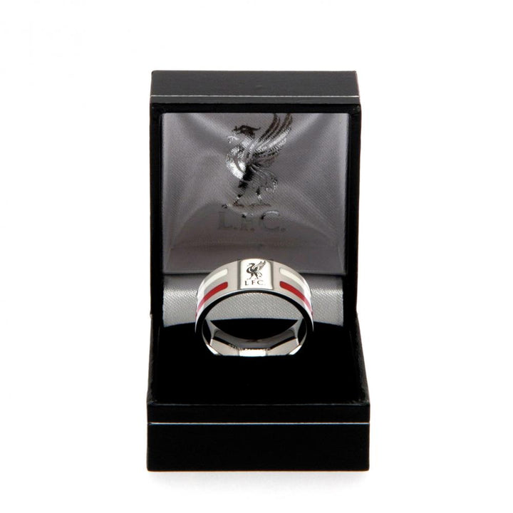 Liverpool Fc Colour Stripe Ring Large available to buy at www.giftsfinder.co.uk