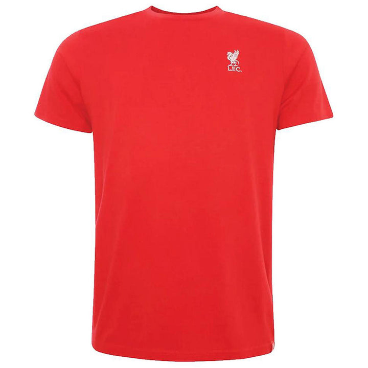 Liverpool Fc Embroidered T Shirt Mens Red Small available to buy at www.giftsfinder.co.uk