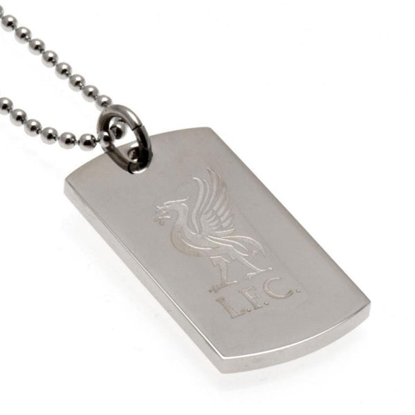 Liverpool Fc Engraved Dog Tag & Chain Lb available to buy at www.giftsfinder.co.uk