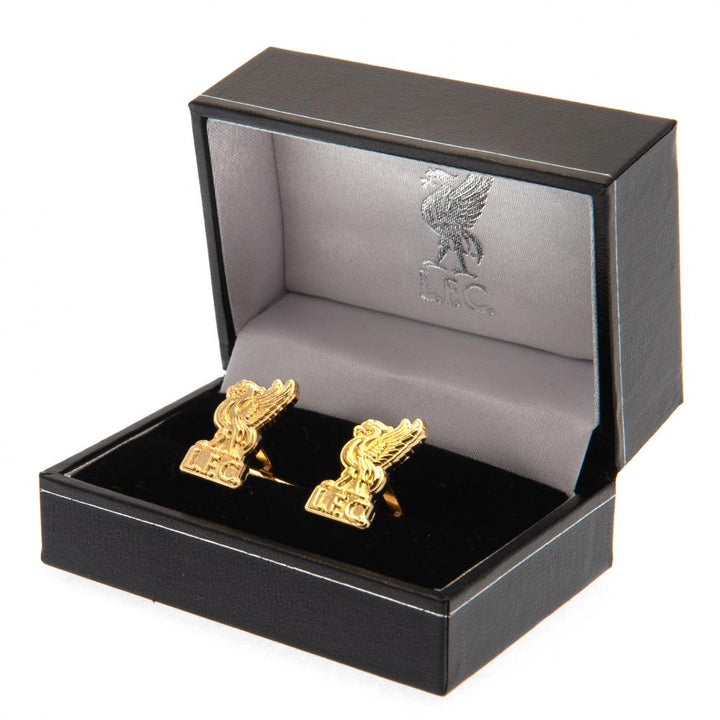 Liverpool Fc Gold Plated Cufflinks Lb available to buy at www.giftsfinder.co.uk