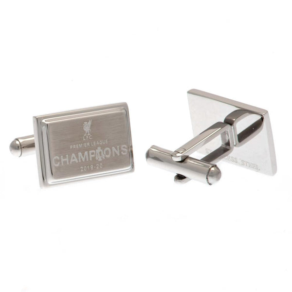 Liverpool Fc Premier League Champions Stainless Steel Cufflinks available to buy at www.giftsfinder.co.uk