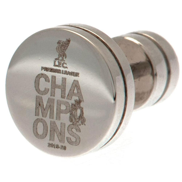 Liverpool Fc Premier League Champions Stainless Steel Stud Earring available to buy at www.giftsfinder.co.uk