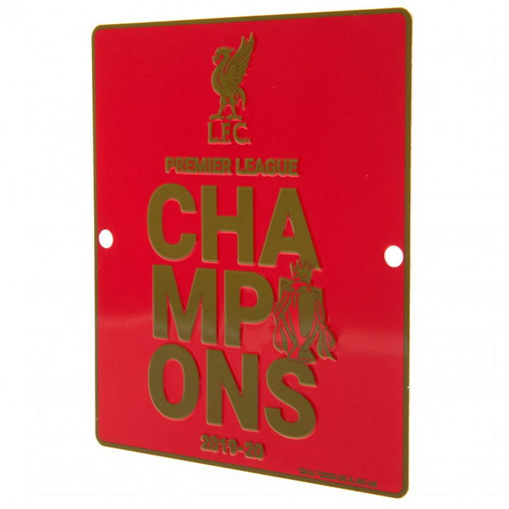 Liverpool Fc Premier League Champions Window Sign available to buy at www.giftsfinder.co.uk