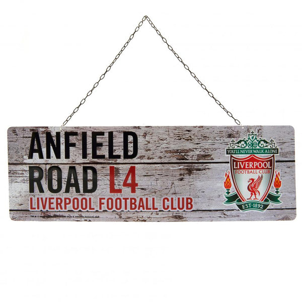 Liverpool Fc Rustic Garden Sign available to buy at www.giftsfinder.co.uk