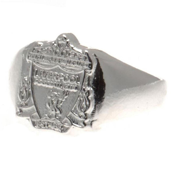 Liverpool Fc Silver Plated Crest Ring Large available to buy at www.giftsfinder.co.uk