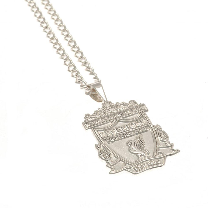 Liverpool Fc Silver Plated Pendant & Chain Xl available to buy at www.giftsfinder.co.uk