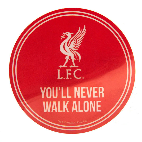 Liverpool Fc Single Car Sticker Ynwa available to buy at www.giftsfinder.co.uk