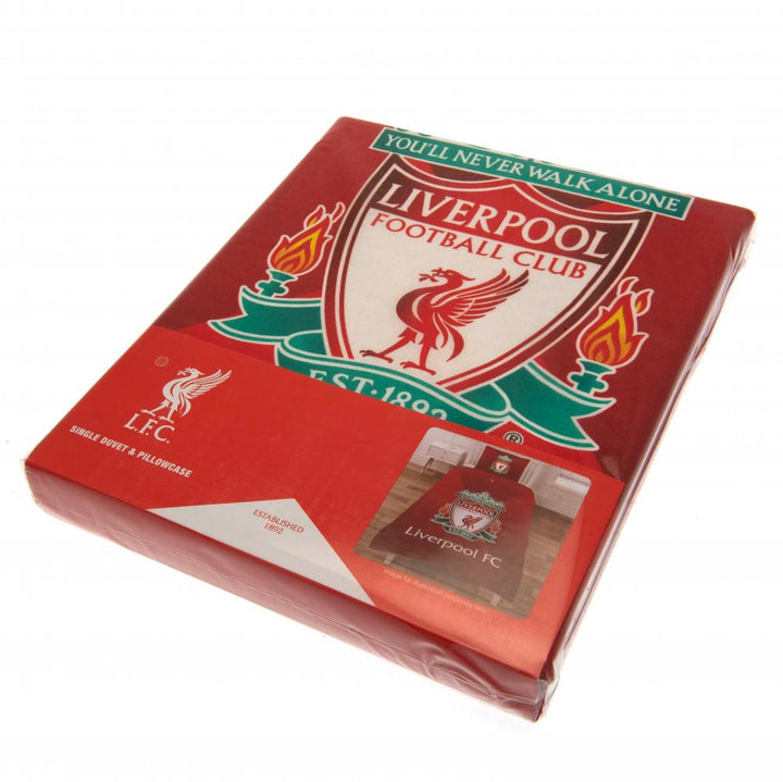 Liverpool Fc Single Duvet Set Gr available to buy at www.giftsfinder.co.uk