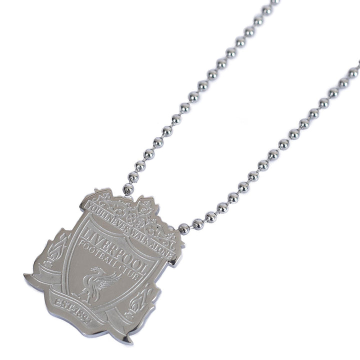 Liverpool Fc Stainless Steel Large Pendant & Chain available to buy at www.giftsfinder.co.uk