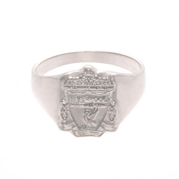 Liverpool Fc Sterling Silver Ring Medium available to buy at www.giftsfinder.co.uk