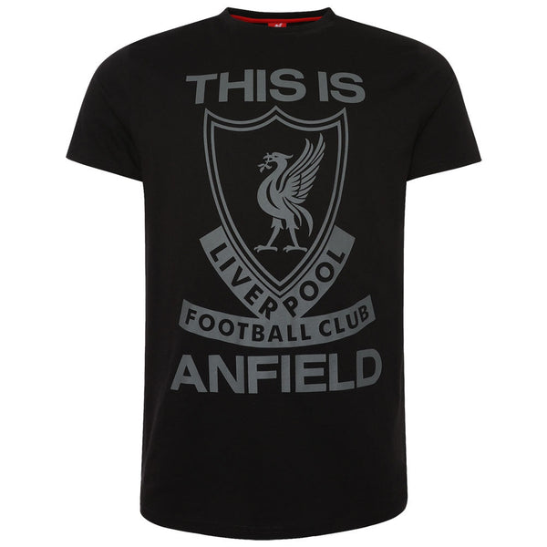 Liverpool Fc This Is Anfield T Shirt Mens Black L available to buy at www.giftsfinder.co.uk