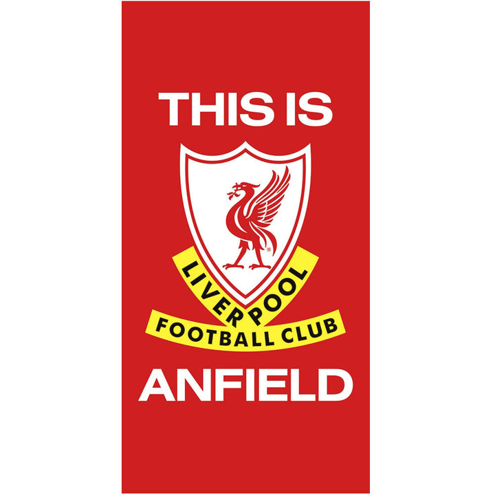 Liverpool Fc This Is Anfield Towel available to buy at www.giftsfinder.co.uk