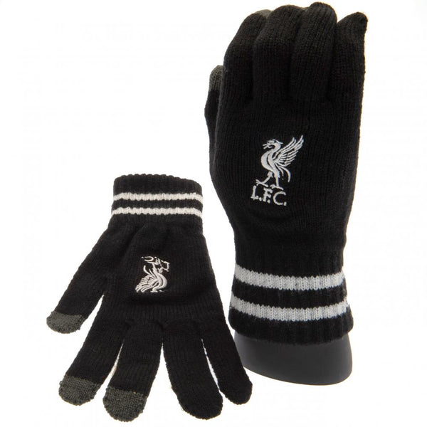 Liverpool Fc Touchscreen Knitted Gloves Youths Bk available to buy at www.giftsfinder.co.uk