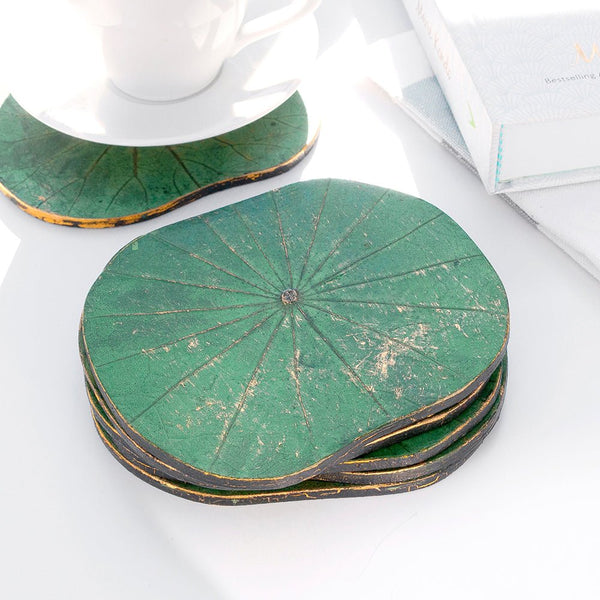 Buy Lotus Leaf Coaster Set available now at www.giftsfinder.co.uk