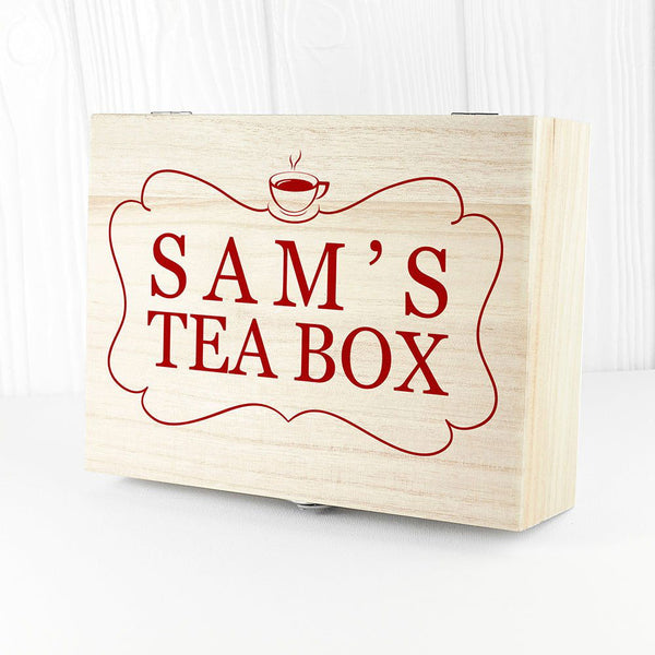 'Love Chai' Tea Box With Name (Personalised Tea Boxes) available to buy now at www.giftsfinder.co.uk