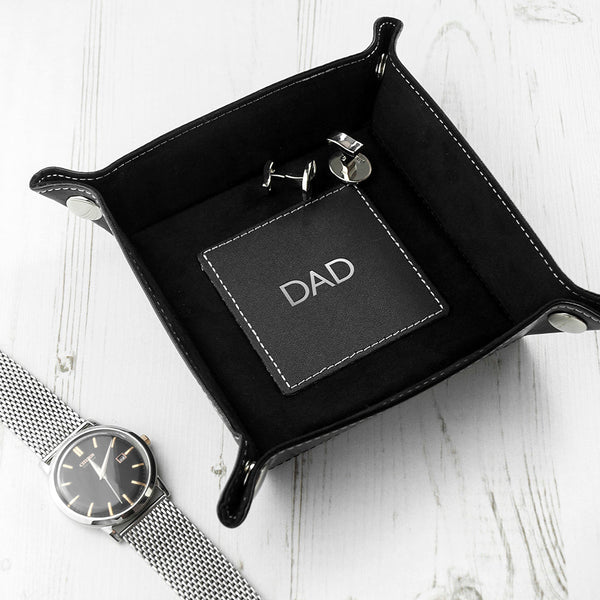 Buy Luxury Black Personalised Valet Tray available now at www.giftsfinder.co.uk