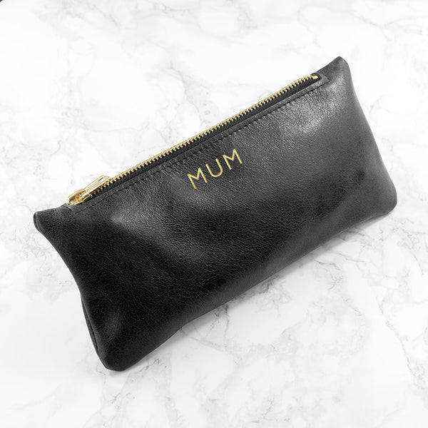 Buy Luxury Slimline Leather Clutch in Black at www.giftsfinder.co.uk