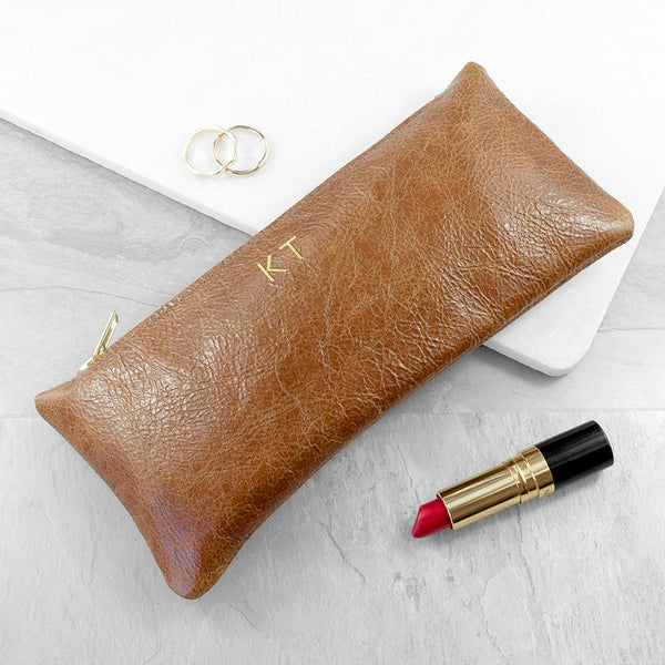 Buy Luxury Slimline Leather Clutch in Tan at www.giftsfinder.co.uk