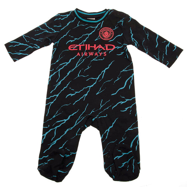 Manchester City Fc Sleepsuit 12/18 Mths Lt available to buy at www.giftsfinder.co.uk