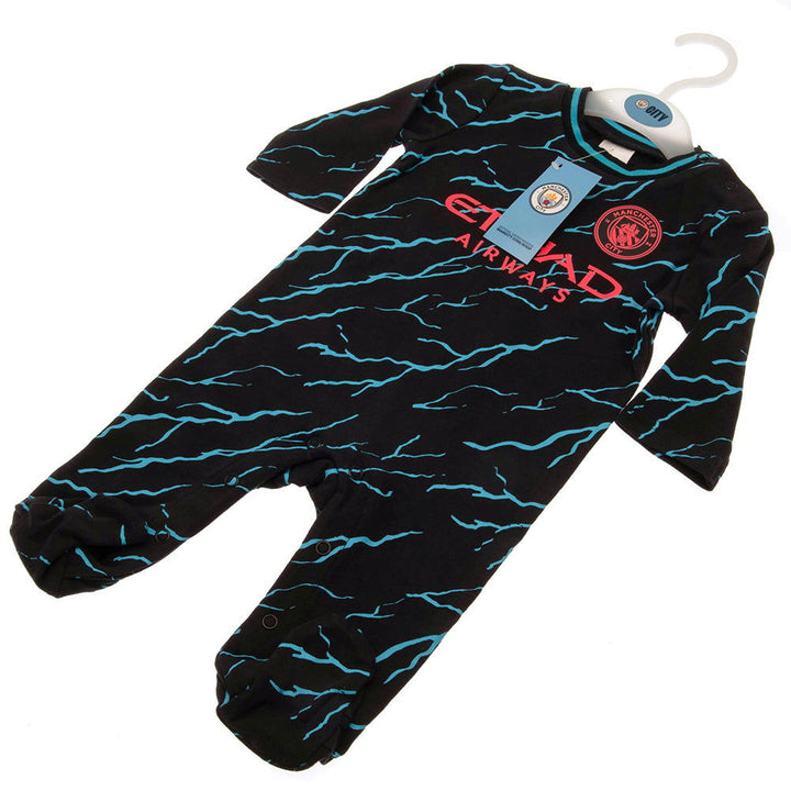 Manchester City Fc Sleepsuit 12/18 Mths Lt available to buy at www.giftsfinder.co.uk