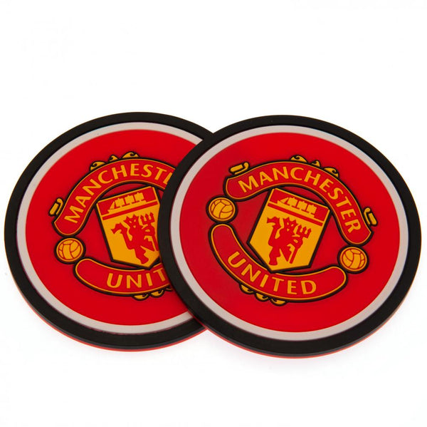 Manchester United Fc 2Pk Coaster Set available to buy at www.giftsfinder.co.uk