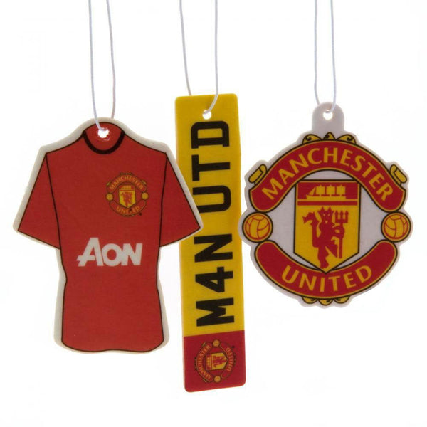 Manchester United Fc 3Pk Air Freshener available to buy at www.giftsfinder.co.uk