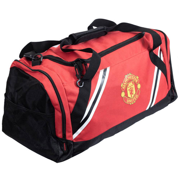 Manchester United Fc Core Stripe Holdall available to buy at www.giftsfinder.co.uk