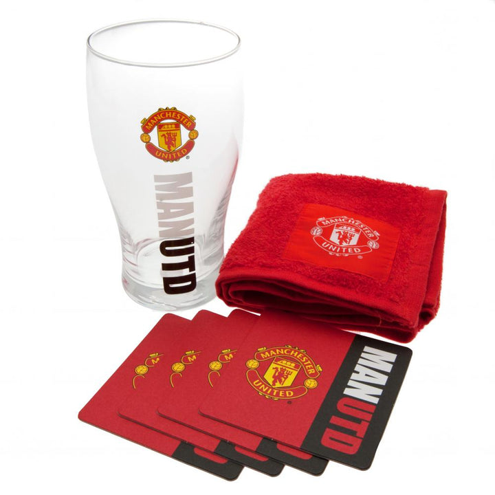 Manchester United Fc Mini Bar Set available to buy at www.giftsfinder.co.uk