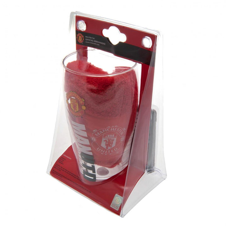 Manchester United Fc Mini Bar Set available to buy at www.giftsfinder.co.uk