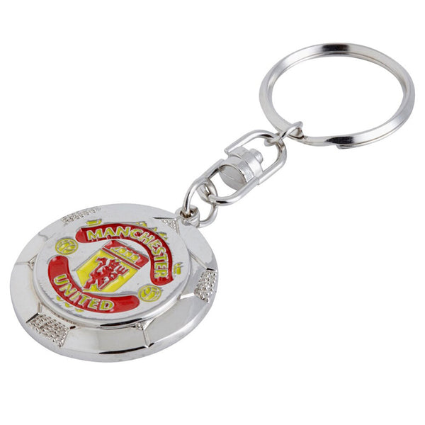 Manchester United Fc Silver Ball Keyring available to buy at www.giftsfinder.co.uk