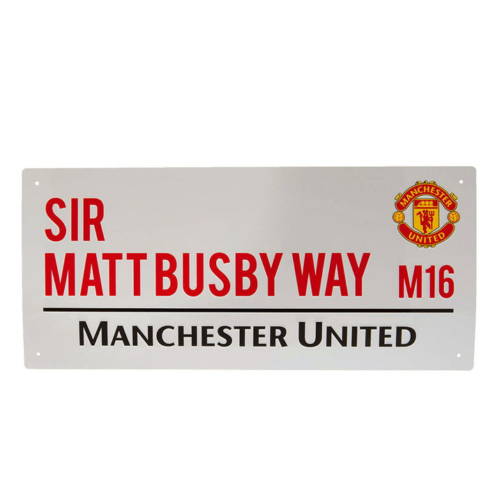 Manchester United Fc Sir Matt Busby Way Street Sign available to buy at www.giftsfinder.co.uk