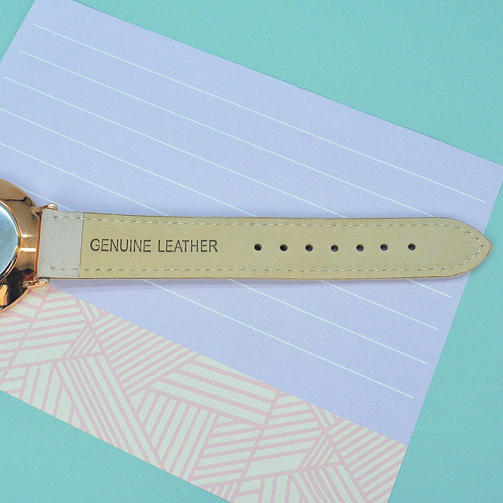 Buy Modern - Vintage Personalised Leather Watch in Stone available now at www.giftsfinder.co.uk